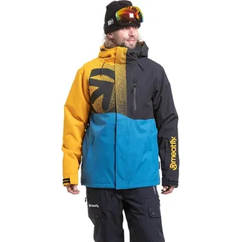 Sportovní oblečení Pánská zimní bunda na lyže/snowboard Meatfly Shader Jacket 24/25 Sunflower/Blue XS