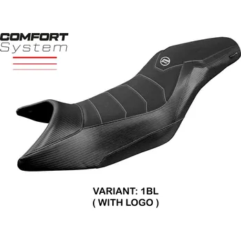 Moto sedlo TPZ Italia Potah sedla CF Moto 650 - 700 MT (19-24) Maine comfort model potah sedla: s logem 1BL (black)