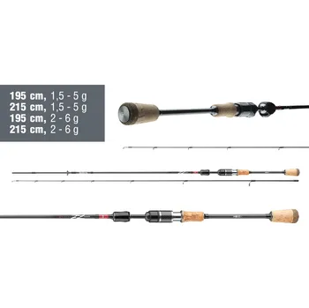 Rybářský prut Přívlačový prut Daiwa Ninja X Spoon Trout 2024 - 1,95 m, 2 - 6 g