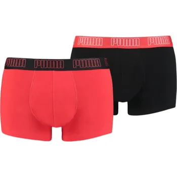 Boxerky PUMA - PÁNSKÉ BOXERKY BASIC TRUNK 2P ČERVENÉ 935015-02L