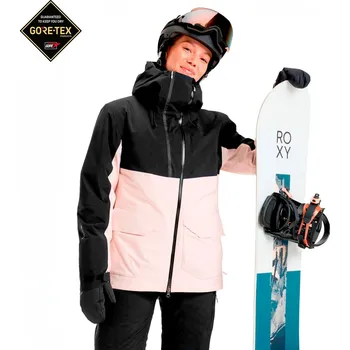Bunda na snowboard Roxy Gore-Tex Stretch Purelines Jacket pink salt L 2025 - Odesíláme do 24 hodin