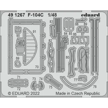 Plastikový model F-104C 1/48 recommended for KINETIC - Eduard 491267