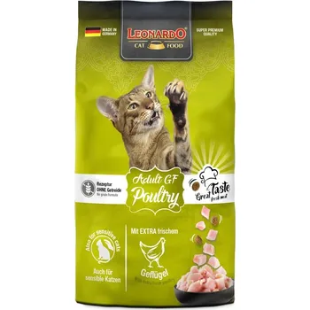 Krmivo pro kočku Leonardo Adult Poultry GF 300 g + konzerva ZDARMA