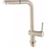 Laveo GAIA 35BE baterie dřezová výsuvná, keramická kartuše 35 mm, im. granit béžový