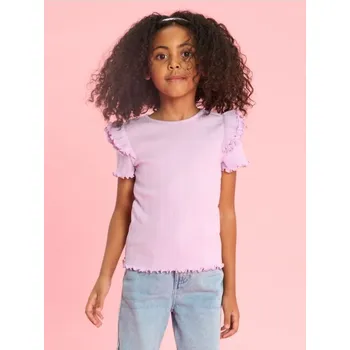 Dívčí oblečení Sinsay - Tričko s krátkým rukávem - levandulová - 345CI-04X - 345CI-04X-98