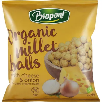 Bonbon Křupky jahelné se sýrem a cibulí 75 g BIO BIOPONT