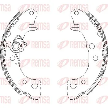 Brzdová čelist Brzdové pakny REMSA 4126.00