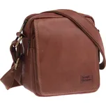Pánská kožená taška přes rameno Sendi Design T-736 koňaková