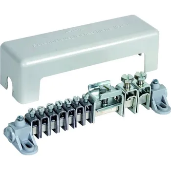 Rozvaděč Ekvipotenciální přípojnice s krytem 7x 2,5-25mm2, 2x16-95mm2, 1x pásek 30x4mm