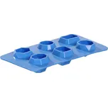 Forma na kostky ledu ve tvaru drahokamu, BarUp, Modrá, 2 ks, 190x105x(H)30mm