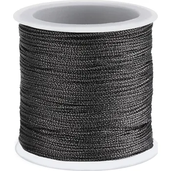 Příze Lurexová šňůra / briliantový motouz Ø0,3 mm vánoční, malé, 8 antracit