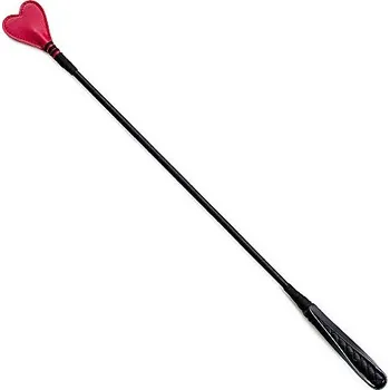 Černý bičík s červeným srdíčkem