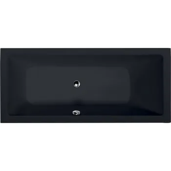 Vana Polysan Mimoa Obdélníková vana 170x80x39cm, černá mat, 71713.21