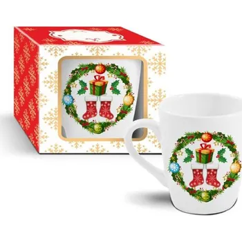 Vánoční dekorace hrnek 340ml DÁREK vánoční, DB, keramika