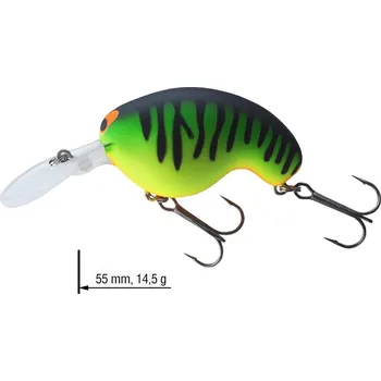 Umělá nástraha Wobler Fuku 1 Crank DAIWA PROREX - 5,5 cm - Firetiger