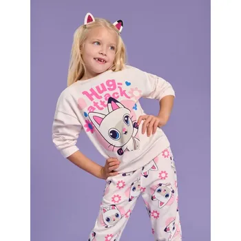 Dívčí mikina Sinsay - Mikina Gabby's Dollhouse - krémová - 809CI-01X - 809CI-01X-128