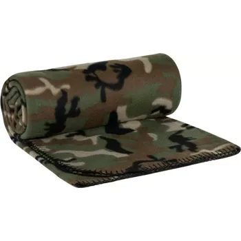 deka Deka maskáčová fleece 170x130cm FOSCO (Flaušová deka v maskáčovém provedení, americká bojová kamufláž, popruhy s madlem pro přenášení.)