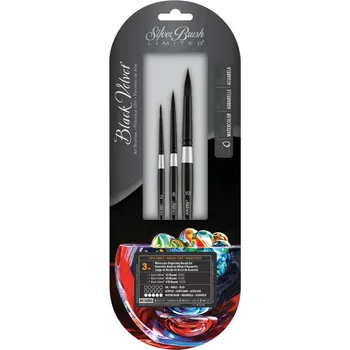 Umělecký štětec Sada štětců Silver Brush Black Velvet - Beginning set