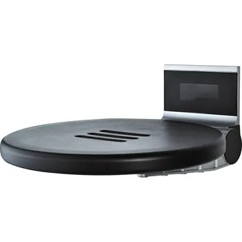 Koupelnové sedátko Ridder Zac Sedačka do sprchy sklopná, 150 kg, matná černá, A0210010