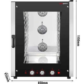 Lednice G.Gastro Pekárenský kombinovaný konvektomat - ruční ovládání -10x GN 1/1 nebo EN 60x40 cm