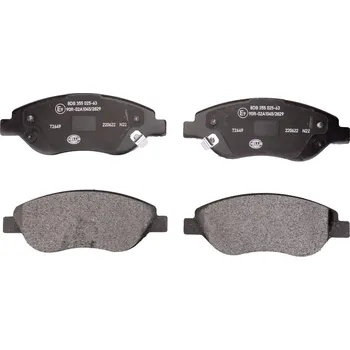 Brzdová destička Sada brzdových destiček, kotoučová brzda HELLA 8DB 355 025-631