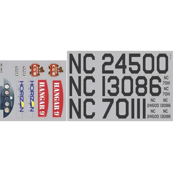 RC model Hangar 9 samolepky: J-3 Cub 10cc