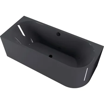 Vana Polysan Viva L Monolith Asymetrická vana 180x75x60cm, šedá, 72099M.30