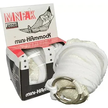 Houpací síť Survival síť hammock FOSCO bílá (Závěsná síť HAMAKA, určená pro spaní místo klasických karimatek, dokonale izoluje od půdní vlhkosti.)