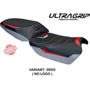 Moto sedlo TPZ Italia Potah sedla Ducati Multistrada V4 Rally (23-24) Jesi Ultragrip model potah sedla: bez loga 3RDS (red-silver)