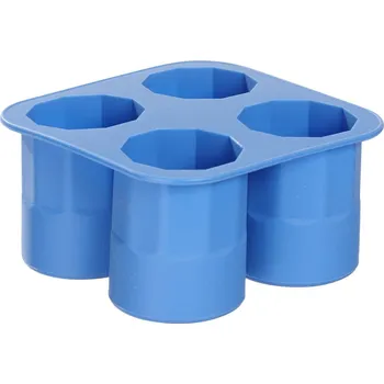 Tvořítko na led Forma na ledové panáky, BarUp, Modrá, 122x122x(H)60mm