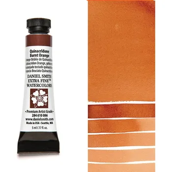 Vodová barva Akvarelová barva Daniel Smith Extra Fine, 5ml - oranžová Barva: 86 - Quinacridone Burnt Orange