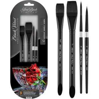 Umělecký štětec Sada štětců Silver Brush Black Velvet - Master set