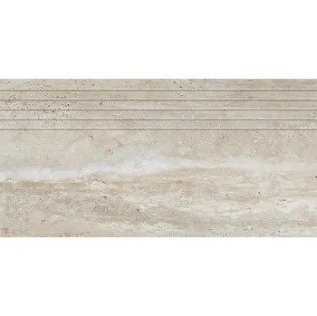 Tubadzin Travertino schodovka mat 59,8x29,6x0,8 (6005853)