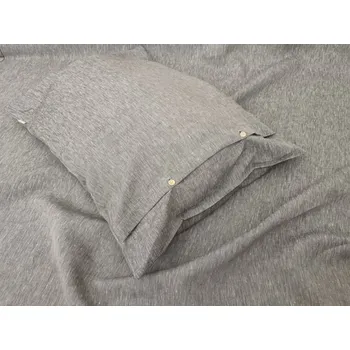 Povlečení Lněné povlečení GRAFIT - šedé | Elen Rozměry: 140 x 200, 50 x 70