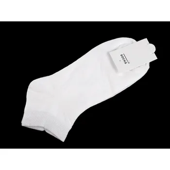 Dámské ponožky Bavlněné ponožky kotníkové unisex, malé, 1 bílá