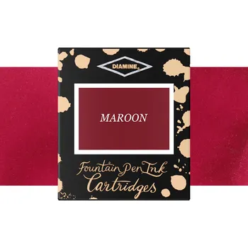 Náplň do psacích potřeb Diamine Inkoustové bombičky Diamine, 6 ks - Maroon