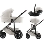 Britax Römer SET 3v1 kočárek Smile 5Z + hluboká korba + autosedačka Baby-Safe PRO Lux, Soft Taupe