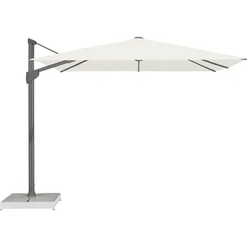 Slunečník Glatz Boční slunečník&nbsp;Fortano, Glatz, čtvercový 300x300 cm (3x3 m), rám eloxovaný hliník, potah polyester 250 g/m2, barva natur - POSLEDNÍ 1 kus skladem
