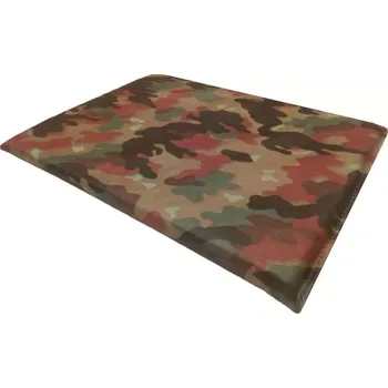 Příslušenství ke stanu Podložka sedací SWISS ARMY (Nepromokavá pomůcka k sezení v maskovacím provedení ALPEN FLAGE, vyrobeno pro švýcarskou Armádu.)