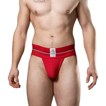 Pánské erotické prádlo Jocksy MM Jockstrap 3″ červené S, pánské jocksy