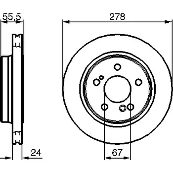 Brzdový kotouč Brzdový kotouč BOSCH 0 986 479 133