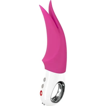 Vibrátor Přikládací vibrátor Fun Factory Volta Blackberry, silikonový vibrátor na klitoris a labie 18,9 x 4,7 cm