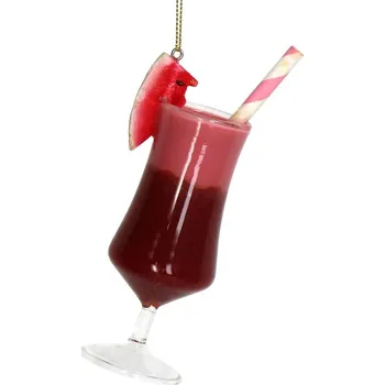 Vánoční ozdoba Vánoční skleněná ozdoba koktejl meloun 12,5cm