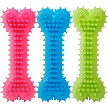 Hračka pro psa VNT electronics s.r.o. Gumová kost pro psy, 15 cm, různé barvy - Modrá