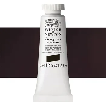 Vodová barva Kvašová barva Winsor & Newton - Perylene Black