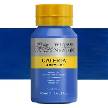 Výtvárné potřeby Akrylová barva Winsor & Newton 500ml - Process Cyan