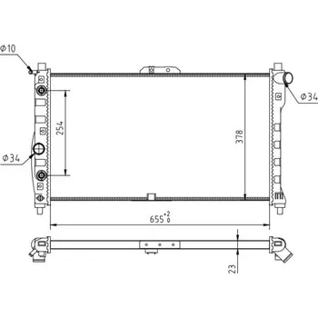 Chladič motoru Chladič, chlazení motoru HART 637 215
