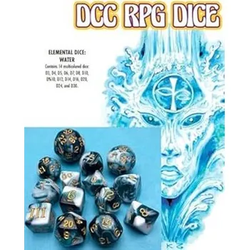 Hrací kostka Goodman Games DCC RPG Dice Set Elemental Dice Water