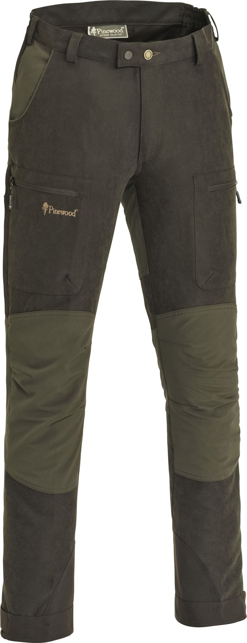 Pinewood Pánské lovecké kalhoty Furudal Caribou Hunt Velikost: C58 Suede brown/Dark olive