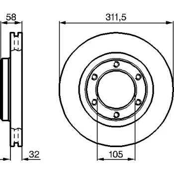 Brzdový kotouč Brzdový kotouč BOSCH 0 986 478 580